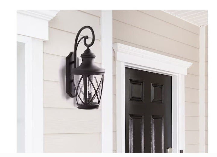 Allen+roth Castine 3-Light 23.75" Oil-rubbed Bronze Hardwired Outdoor Wall Light