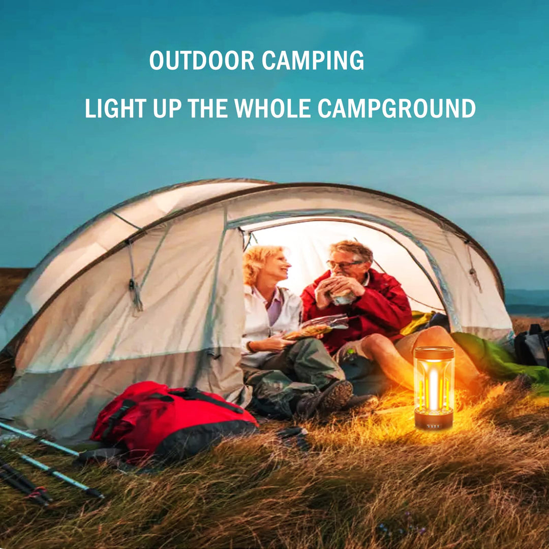 Multifunctional Camping Lamp, with Flashlight, Night Light, 360Â° Tent Lamp, High Lumens, 10 Hours Battery Life, for Hiking, Camping, Fishing, Cycling (Black 1 PCS)