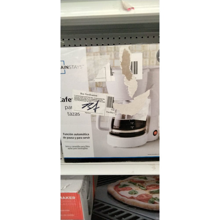 White 5-Cup Drip Coffee Maker (White)