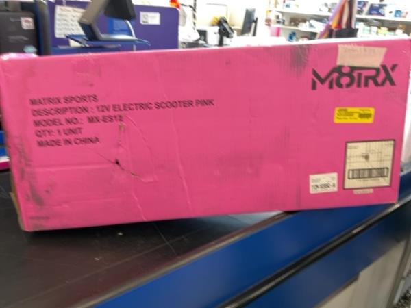 Matrix Sports 12V Electric Scooter - Pink Retail $80.00