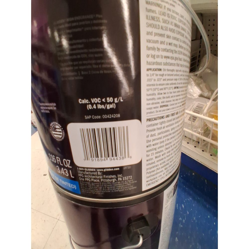 Glidden High Endurance Plus Interior Semi-Gloss Medium Base Paint, 1 Gallon