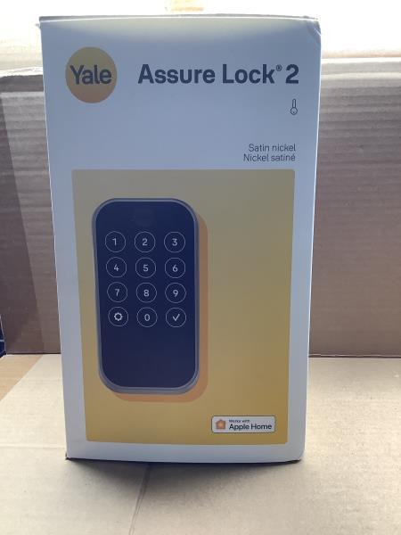 Yale Assure Lock 2 – Satin Nickel Smart Lock for Front Door with Keypad and Adjustable Entry Codes (No Wi-Fi) and Deadbolt – Secure Keyless Entry Door Lock, YRD420-BLE-619 Retail $189.99