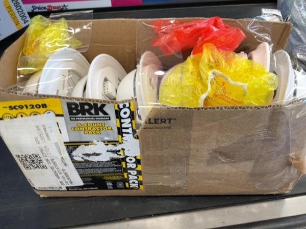 BRK, Smoke Alarm, SC9120B, 6 Count Contractor Pack Retail $80.00