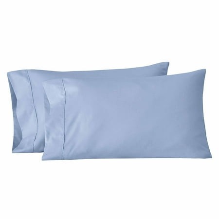 Better Homes & Gardens 100% Cotton Sateen 300 Thread Count Pillowcase Set  King  Blue Water