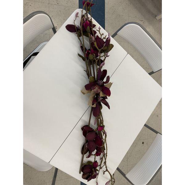 Unbranded Burgundy Magnolia Garland Retail $35.00