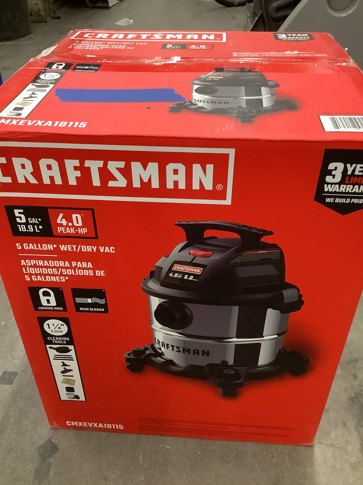 CM 5-GAL SS WET DRY VACUUM W/ACCS
