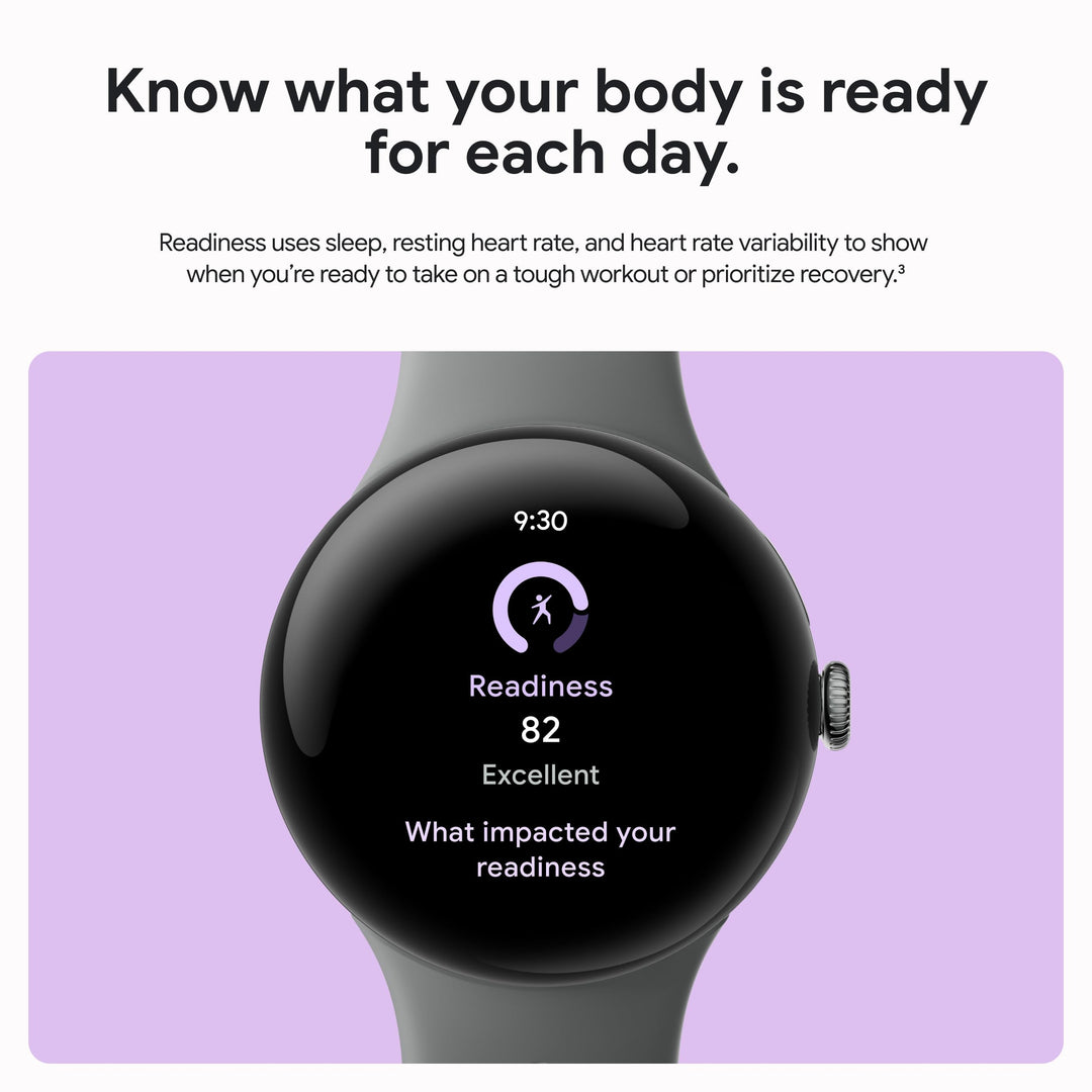 Google Pixel Watch 3 (41mm) 2024 Model - Android Smartwatch, Heart Rate Tracking, Fitbit Advanced Running, Fitness Insights, 24-Hour Battery - Champagne Gold Aluminum Case - Hazel Band - Wi-Fi