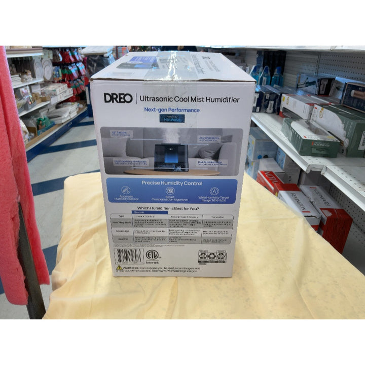 DREO Ultrasonic Cool Mist Humidifier - 1.06 Gal, Elevated Mist, 30H Runtime