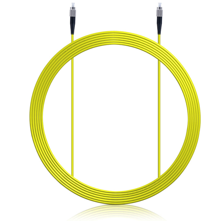 XWYWX 7M/23FT FC/UPC to FC/UPC SM SX LSZH 3.0mm Indoor Fiber Optic Patch Cord, FC to FC Single Mode 9/125Ã‚Âµm Simplex FC-FC Optical Fiber Jumper Cable Compatible with OS1&OS2-XFUFU111-7