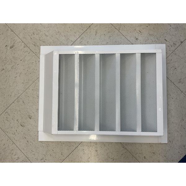 HVAC Vent Cover - Metal Grille, White Finish
