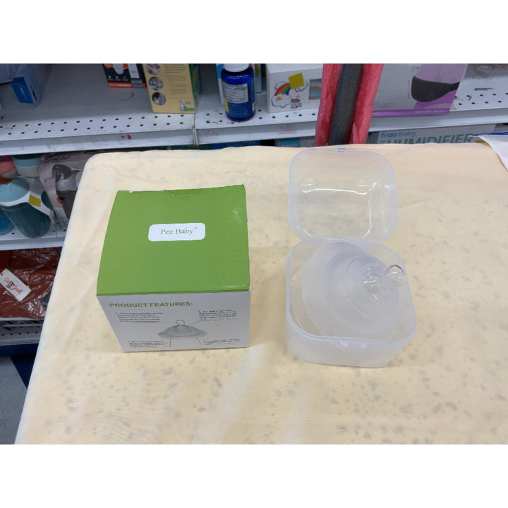 Pea Baby Nipple Shield with Storage Box - 100% Food Grade Silicone, BPA Free