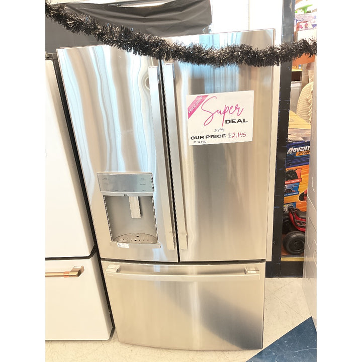 GE Appliances Refrigerator PYGS25KVNFS, French Door, Stainless Steel