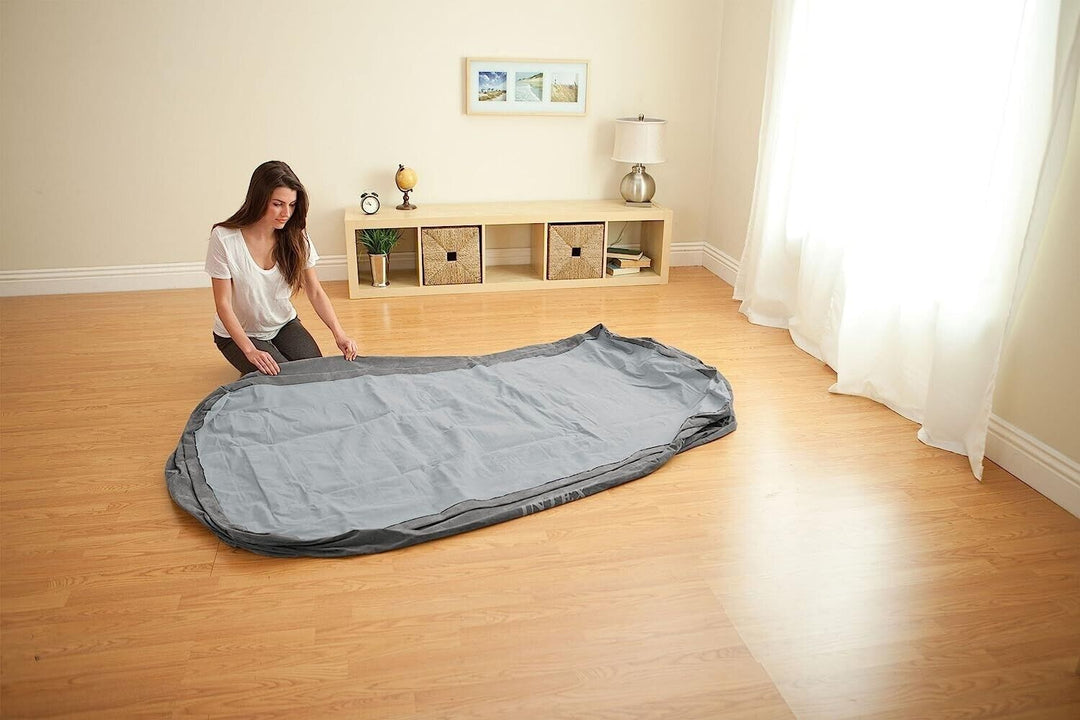 Intex 20  Twin Dura-Beam Deluxe Raised Air Bed Mattress with Built-in Pump Retail $49.88