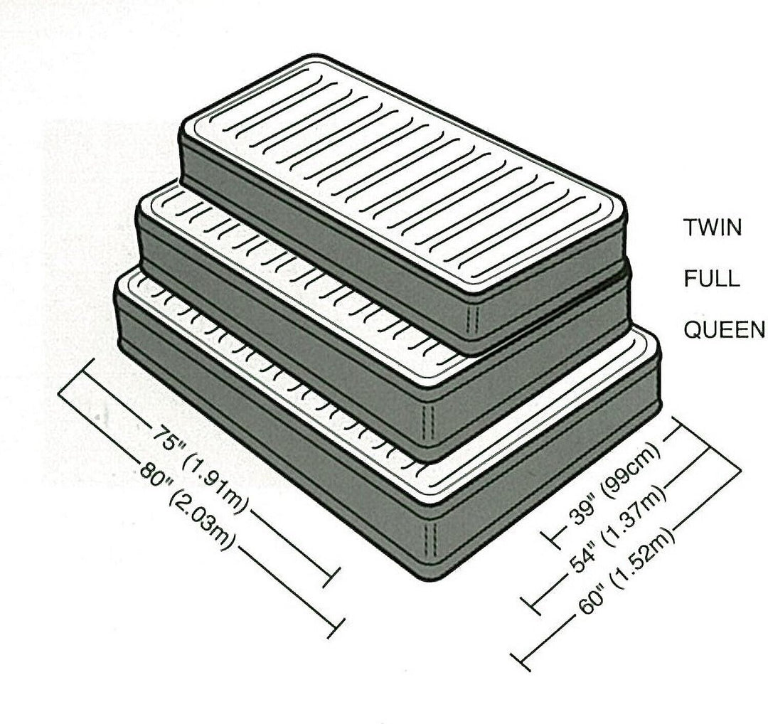 Intex 20  Twin Dura-Beam Deluxe Raised Air Bed Mattress with Built-in Pump Retail $49.88