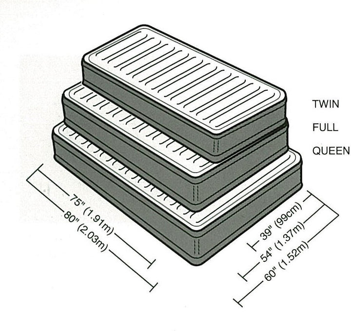 Intex 20  Twin Dura-Beam Deluxe Raised Air Bed Mattress with Built-in Pump Retail $49.88