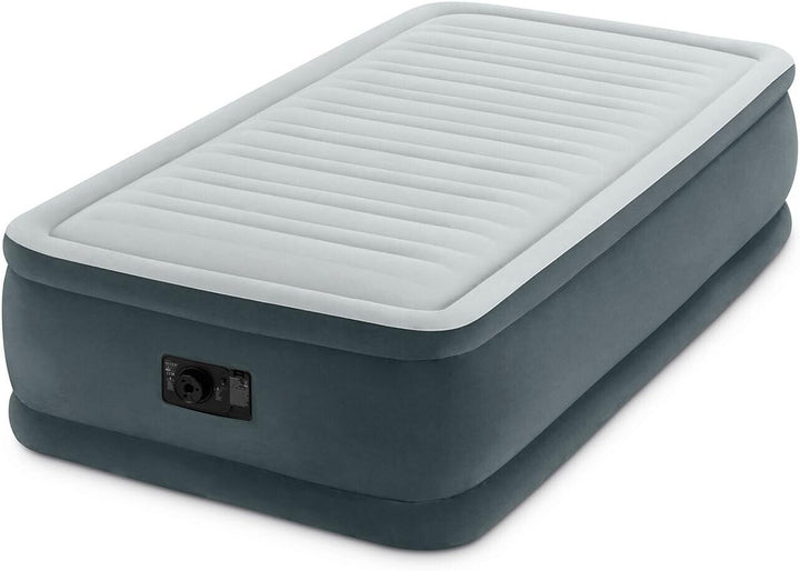 Intex 20  Twin Dura-Beam Deluxe Raised Air Bed Mattress with Built-in Pump Retail $49.88