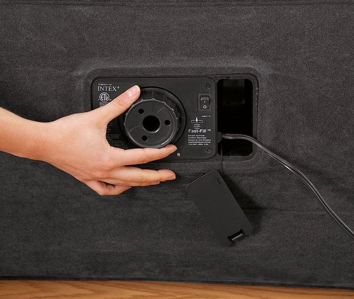 Intex 20  Twin Dura-Beam Deluxe Raised Air Bed Mattress with Built-in Pump Retail $49.88