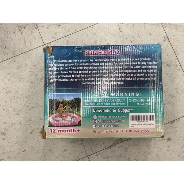 PrincessSea Splash Pool - Outdoor Toy Retail $25.00
