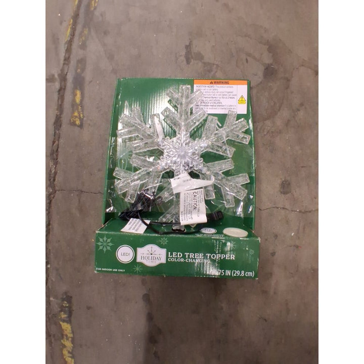Holiday Time LED Tree Topper - Color-Changing, 11.75" Retail $15.00
