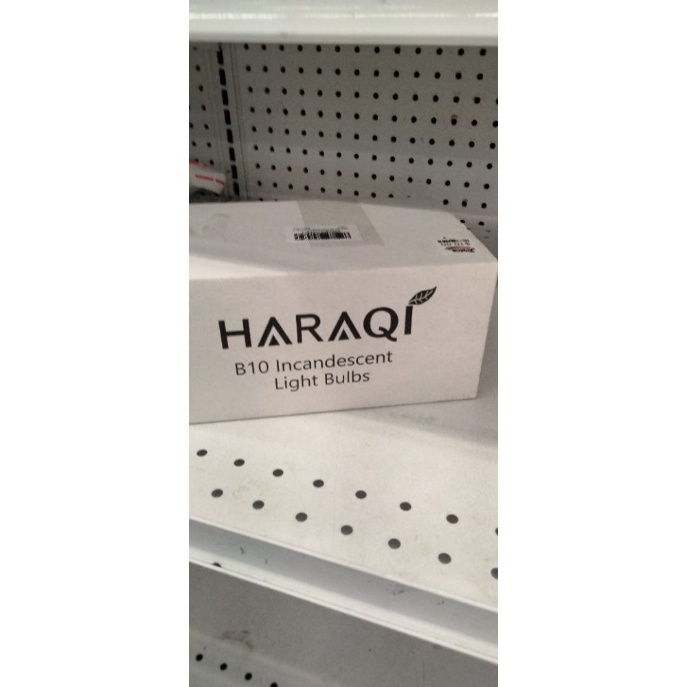 haraqi 24 Pack 40W 120V Candelabra Base B10 CTC Decorative Clear Dimmable Light Bulbs,Transparent Candle Light Bulbs for Chandeliers, Ceiling Fan Lights, Pendants, Fireplace, Appliance Light
