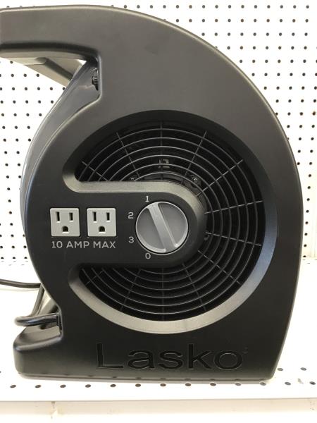 Lasko U15720 Blower Fan - 3-Speed, Utility Outlets, Black Retail $45.00