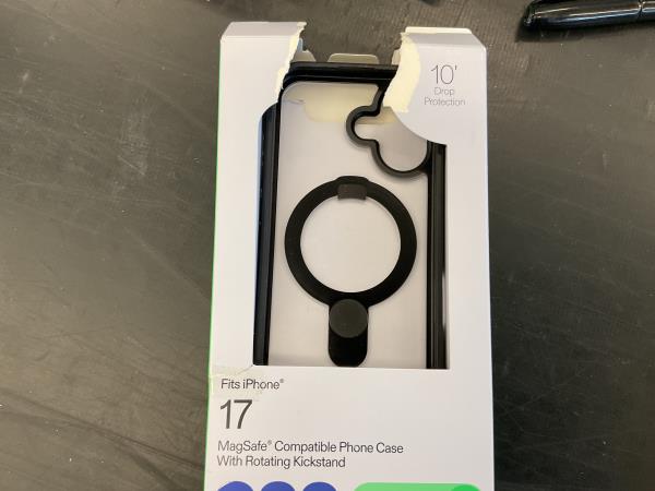 Fits iPhone 17, MagSafe Compatible Phone Case with Rotating Kickstand, 10' Drop Protection Retail $30.00