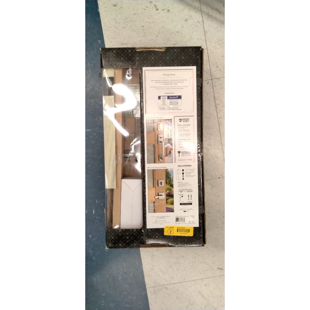 Baldwin Spyglass , Front Entry Handleset with Interior Lever, Featuring SmartKey Deadbolt Re-Key Technology and Microban Protection, in Satin Nickel