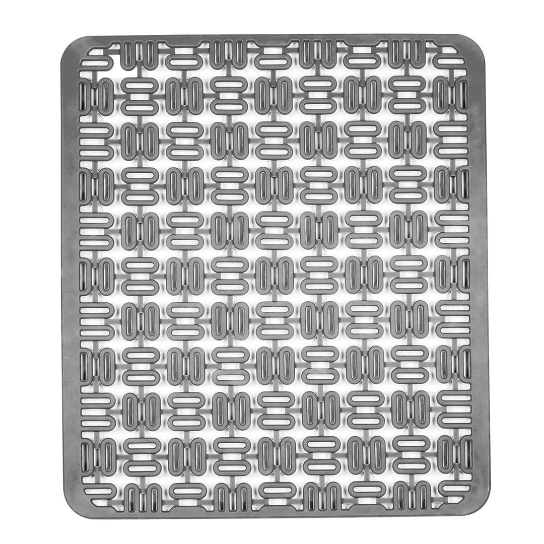 fontal Sink Mats and Protectors for Kitchen Sink Mat for Bottom of Sink,Silicone Draining Mat for Kitchen Sink Stainless Steel, Flexible,Cut-to-Fit Sizing,Grey