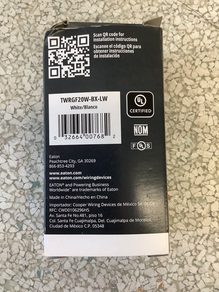 ETN TWR ST GFCI 20A 125V WH