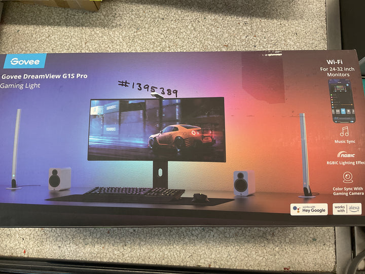 DreamView G1 Pro RGBIC Smart Gaming Kit Integrated LED Strip Light with Two Light Bars Retail $53.00