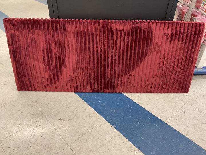 Full size upholstered headboard red velvet