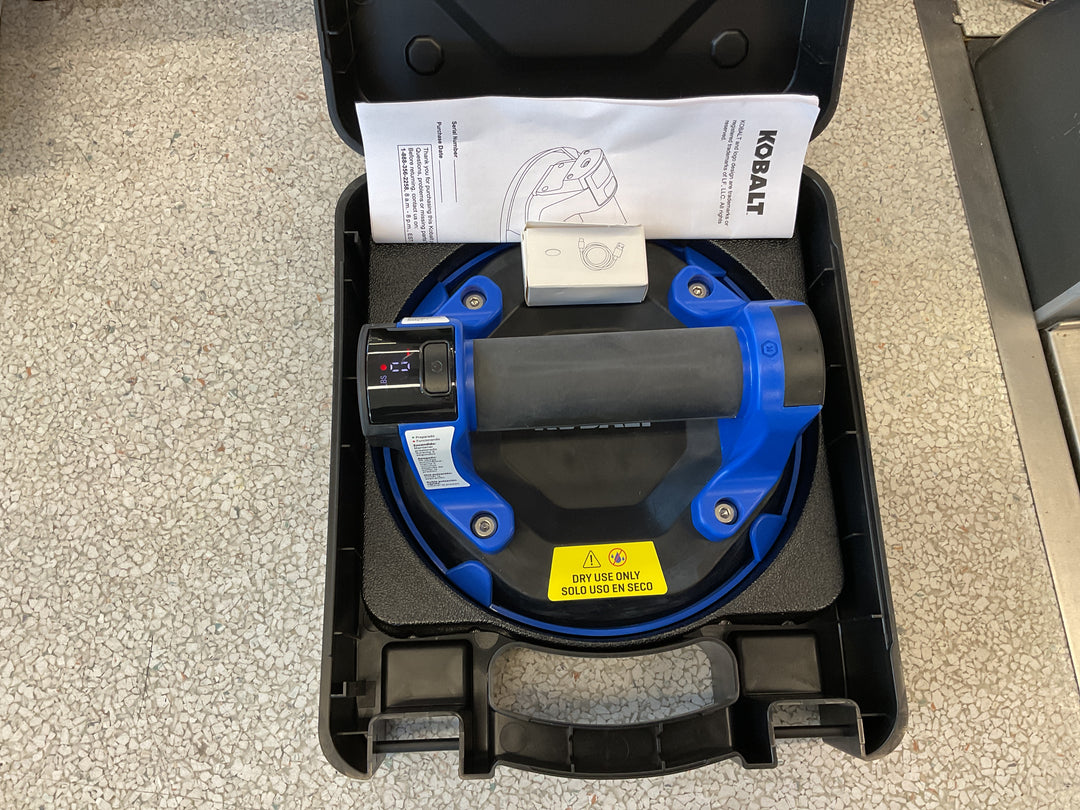 KOBALT 8-in Dual-Power Rechargeable Vacuum Suction Cup
