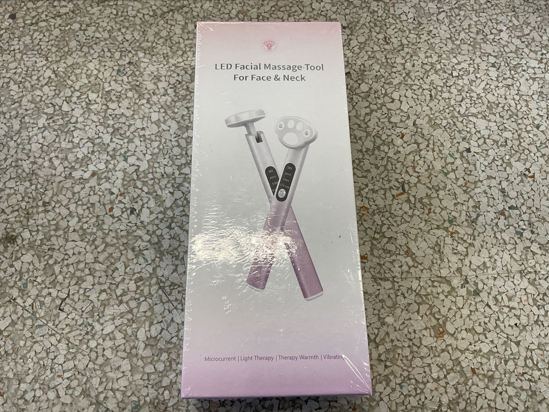 AAJP Radiant Renewal Skincare Wand, Red-Light-Therapy-Wand, Red-Light-Therapy-for-Face and Eye, 7 Colour Facial- and- Eye- Massager (Purple)
