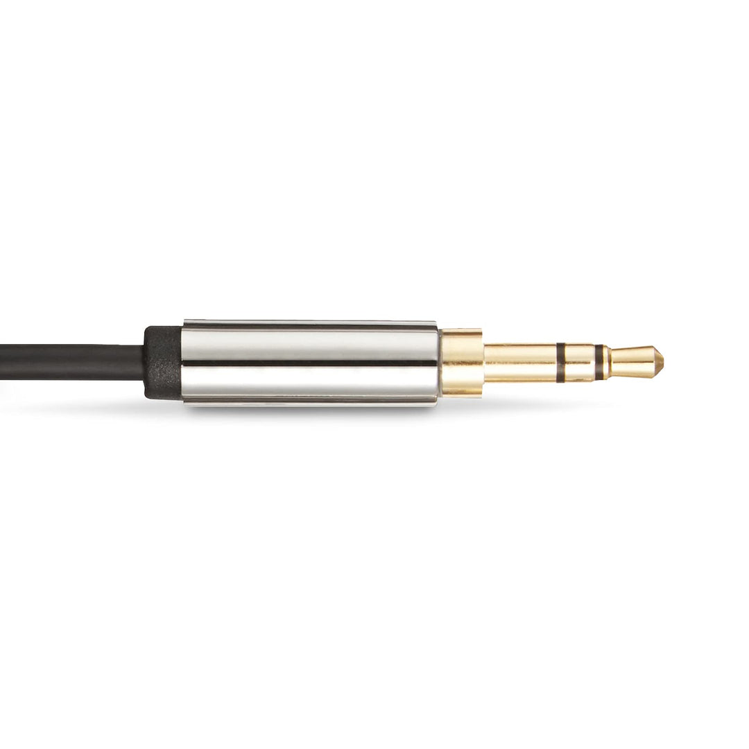 Amazon Basics 3.5mm Auxiliary Audio Cable for Stereo Speaker or Subwoofer with Gold-Plated Plugs, 8 Foot, Black