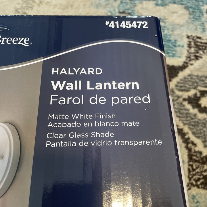 Harbor Breeze Halyard 1-Light 10-in White Outdoor Wall Light