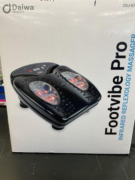 Daiwa Felicity Foot Vibe Pro Massager - Vibrating Electric Shiatsu Foot Massagers for Plantar Fasciitis Pain Relief Circulation Neuropathy - Calf Leg Feet Massage Retail $113.00