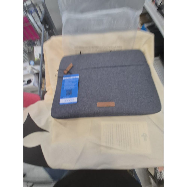 Lacdo Laptop Sleeve - Protective, Front Pocket, Gray
