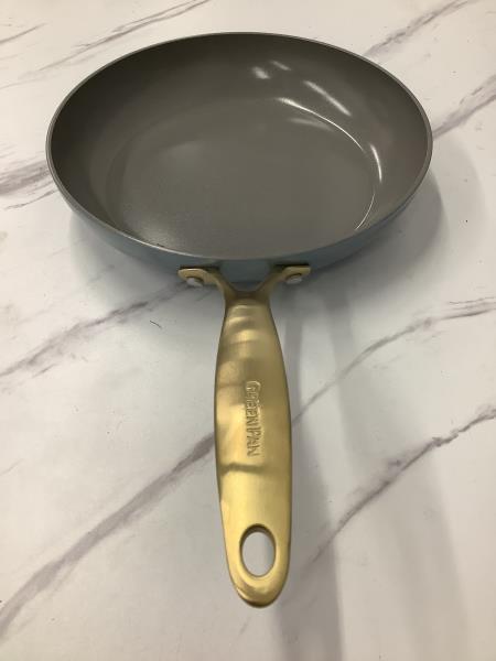 GreenPan Magneto Ceramic Nonstick Frying Pan - 10-inch, Gray with Gold Handle Retail $45.00