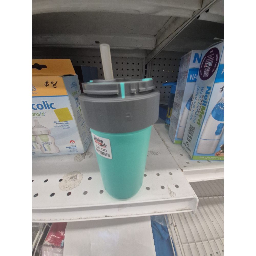 Sippy Cup with Straw, Teal