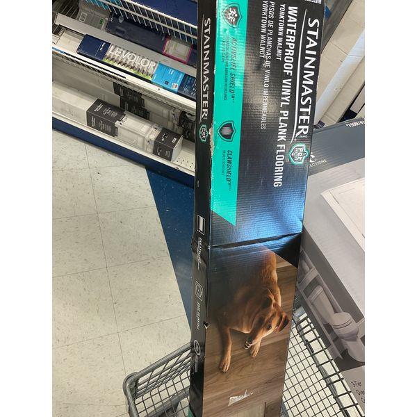 STAINMASTER Waterproof Vinyl Plank Flooring - Yorktown Walnut, ActiveLife Shield, ClawShield Retail $45.00