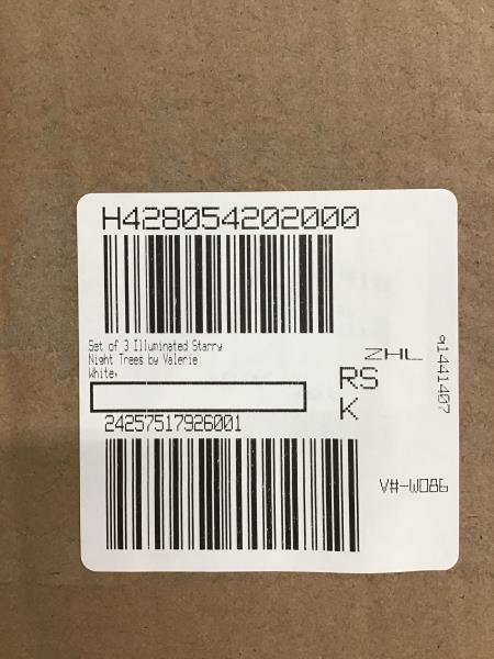 Valerie Parr Hill Set of 3 Illuminated Starry Night Trees, White Retail $40.00