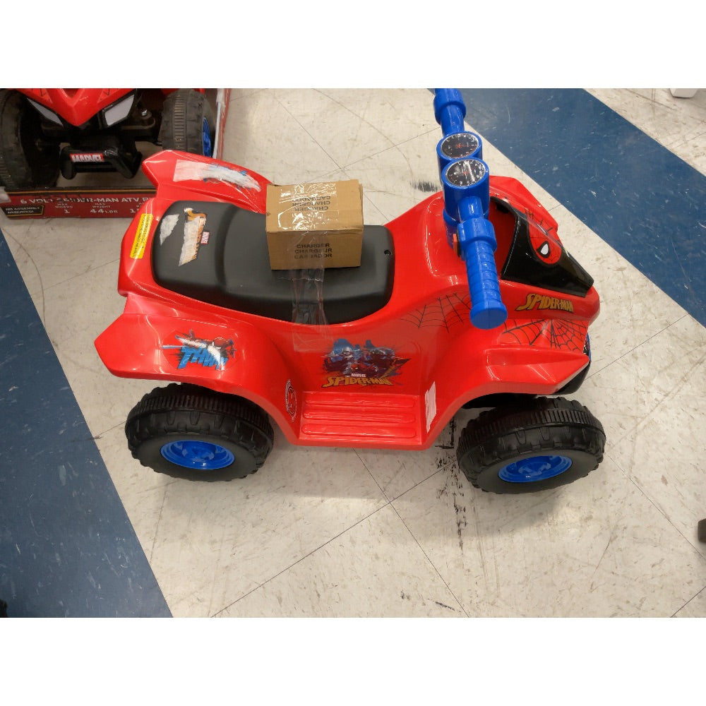 Spiderman ATV Ride-On Toy - Battery Powered, 6V, Red