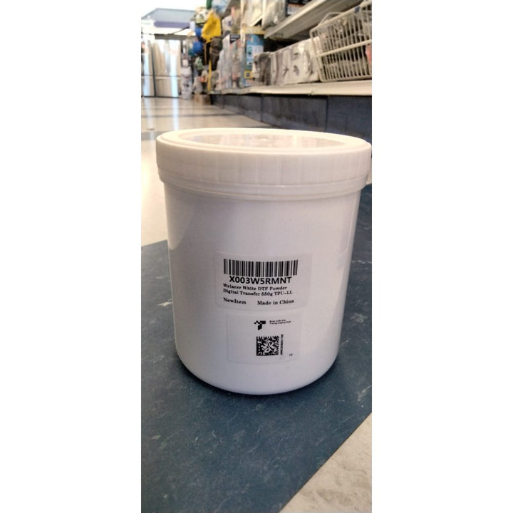 Welacer DTF Powder for Sublimation on Cotton 19.4oz / 1.21lbs, White DTF Pretreat Hot Melt Adhesive Powder for All Transfer Printer Direct Print on Dark or Black Fabric