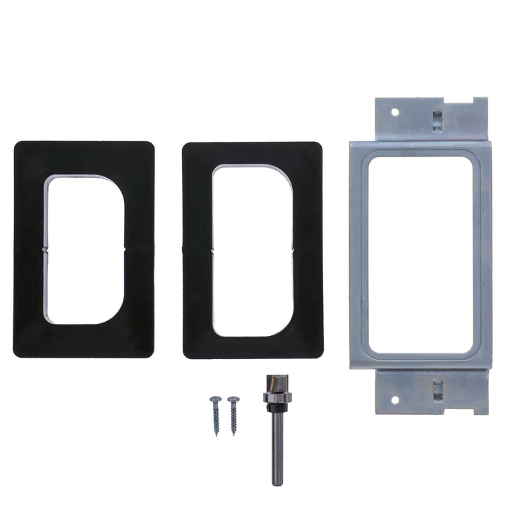 Milescraft 1222 Hinge Mate 150 â€“ Door Hinge Installation Kit/Mortiser Template, Door Hinge Jig, Door Router Template fits 3â€ and 3.5â€ Hinges, Fits Most Doors