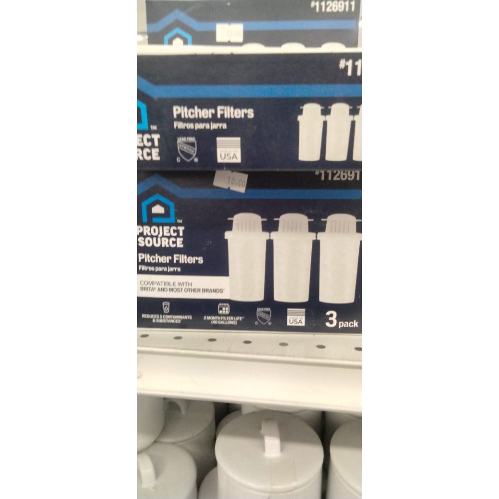 Project Source Replacement for Brita Water Filter/Pitchers/Dispensers 3PK
