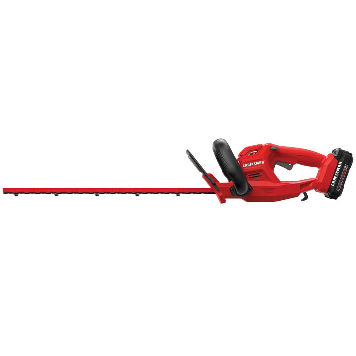 CRAFTSMAN V20 Cordless Hedge Trimmer, 20 inch, Battery and Charger Included (CMCHT810C1)