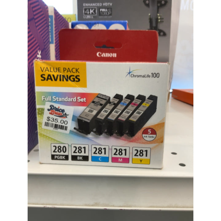 Canon 2075C007 PGI-280XL Black & Cli-281 Color Ink  TR7520