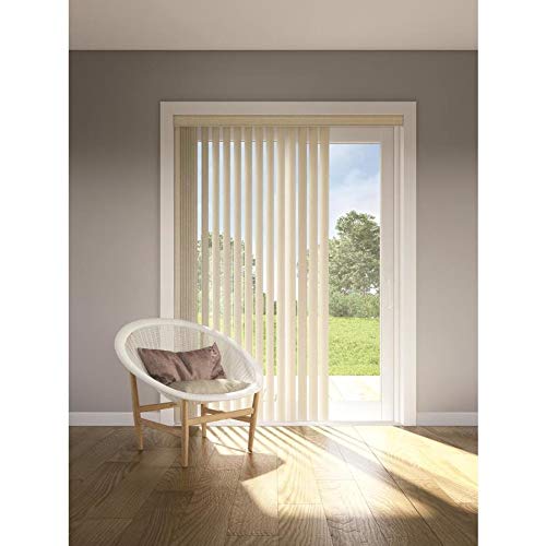 Levolor Trim+Go 13-Pack 3.5-in S-Curve Ciara Stone Plastic Vertical Vanes (Common:; Actual: 3.5-in x 84-in)