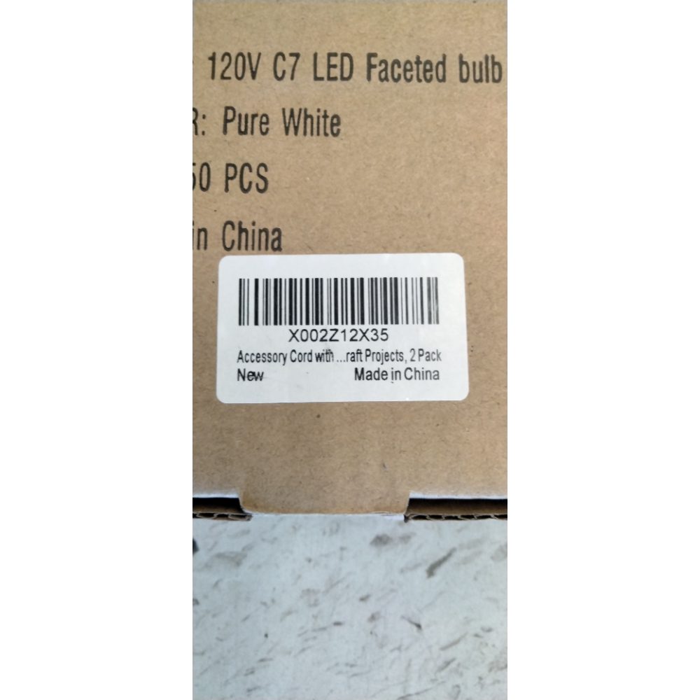 50 Pack C7 Led Replacement Christmas Light Bulb, C7 Shatterproof Led Bulbs for Christmas String Lights, E12 Candelabra Base, Commercial Grade Dimmable Holiday Bulbs, Cool White