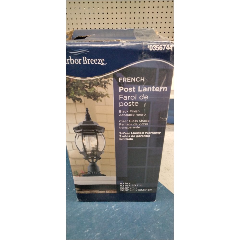 Portfolio 21.34-in H Black Post Light